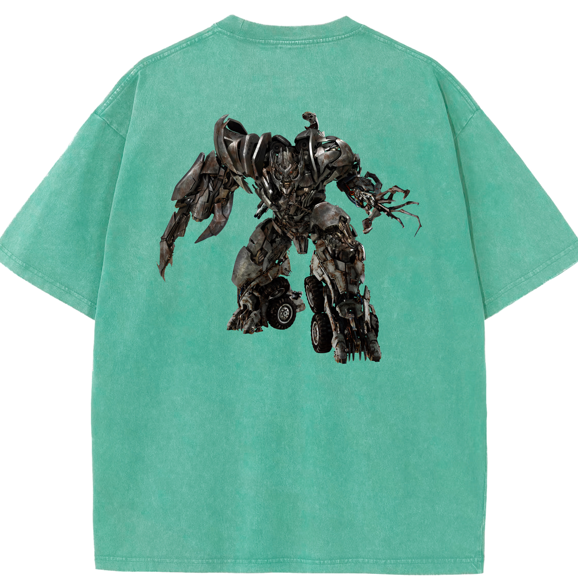 （画像用） Transformers トランスフォーマー 綿100% ヴィンテージ風 半袖Tシャツ（背面プリント）